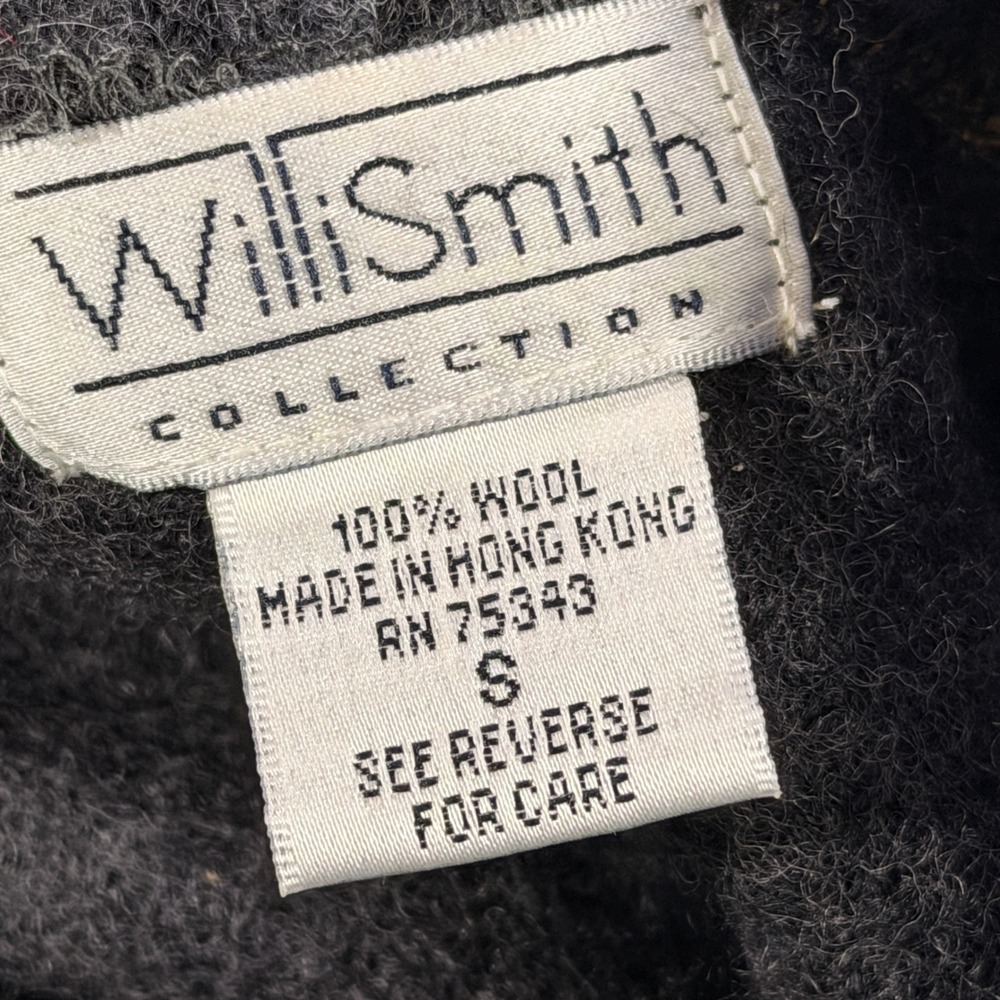 WilliSmith Collection Hoodie Womens S Gray 100% Wool Drawstring Hem Zip Pockets - Picture 6 of 8